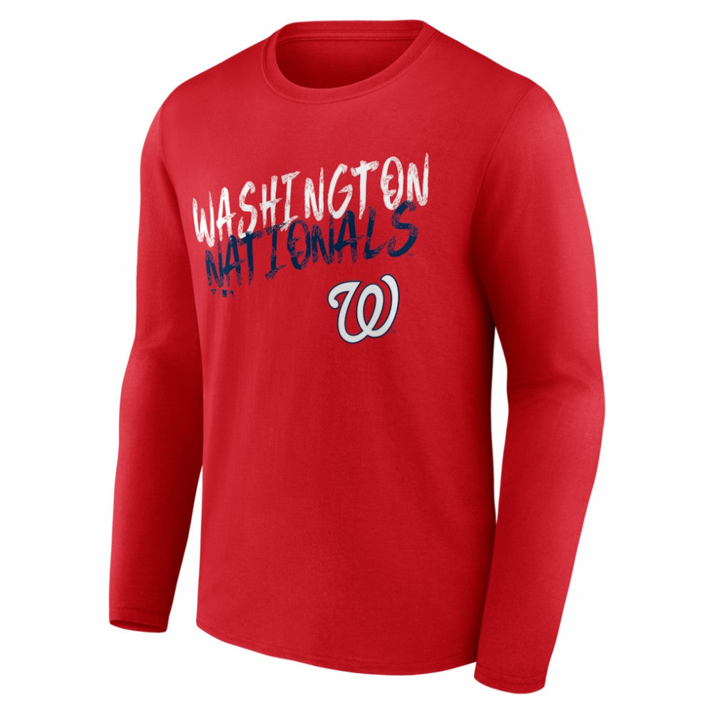 MLB Washington Nationals  Hustle Personalized Name & Number Long Sleeve T-Shirt