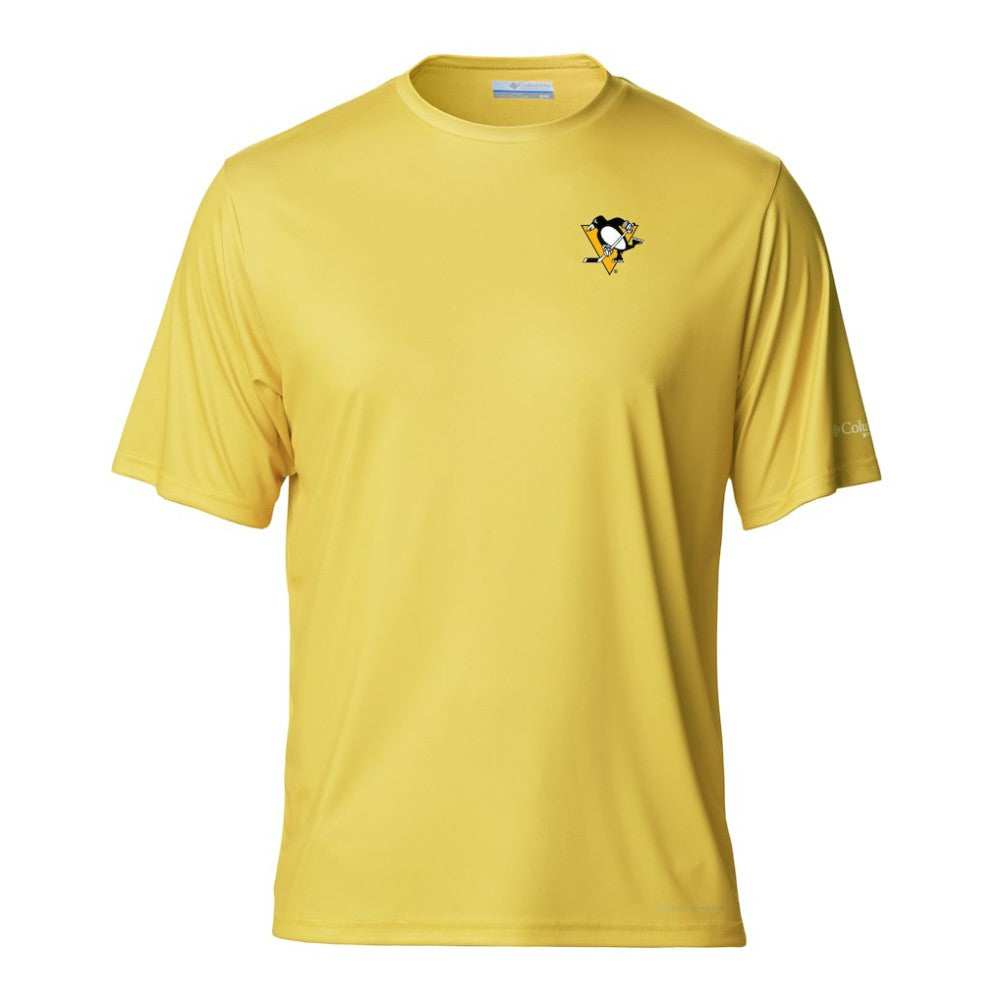 NHL Gold Pittsburgh Penguins Columbia PFG Terminal Tackle Omni-Shade T-Shirt