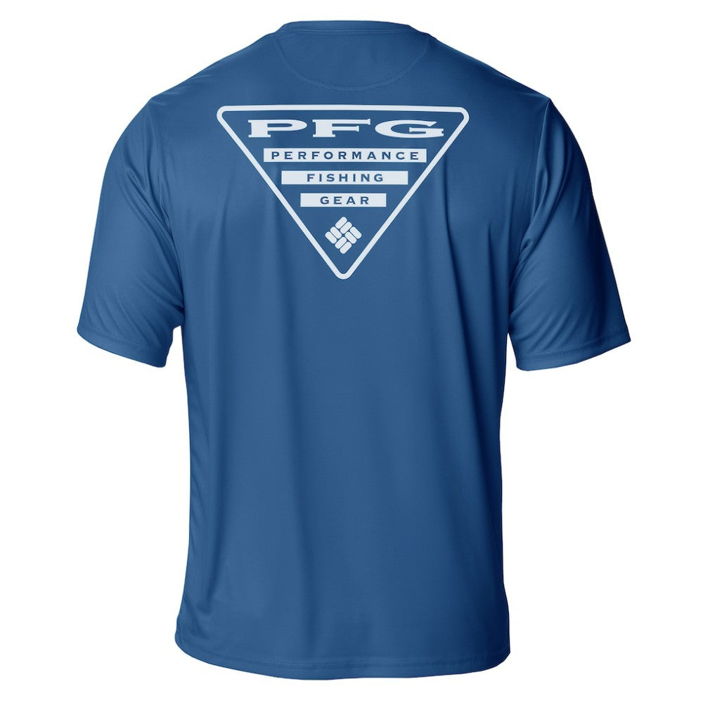 NHL Blue Colorado Avalanche Columbia PFG Terminal Tackle Omni-Shade T-Shirt