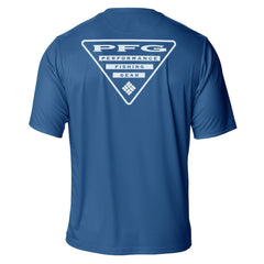 NHL Blue Colorado Avalanche Columbia PFG Terminal Tackle Omni-Shade T-Shirt
