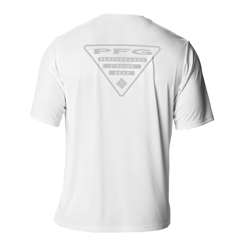 NHL White Boston Bruins Columbia PFG Terminal Tackle Omni-Shade T-Shirt