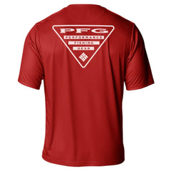 NHL Red Carolina Hurricanes Columbia PFG Terminal Tackle Omni-Shade T-Shirt