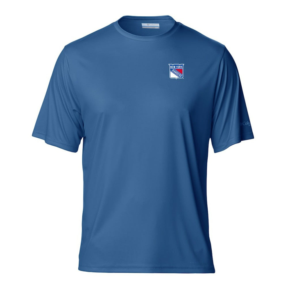 NHL Blue New York Rangers Columbia PFG Terminal Tackle Omni-Shade T-Shirt