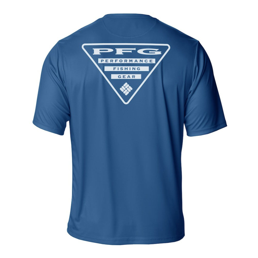 NHL Blue New York Rangers Columbia PFG Terminal Tackle Omni-Shade T-Shirt