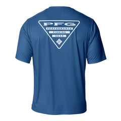 NHL Blue New York Rangers Columbia PFG Terminal Tackle Omni-Shade T-Shirt