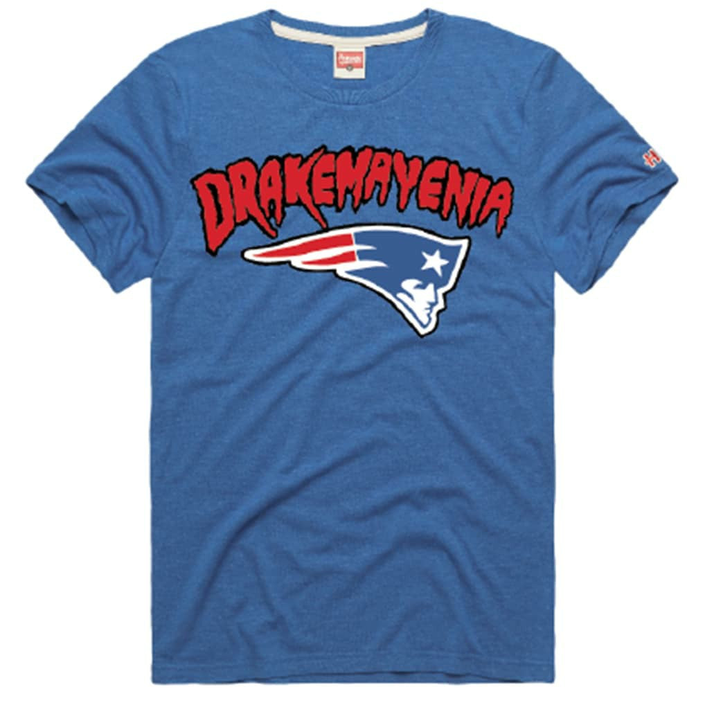 Drake Maye  Homage Unisex Drakemayenia Tri-Blend T-Shirt - New England Patriots