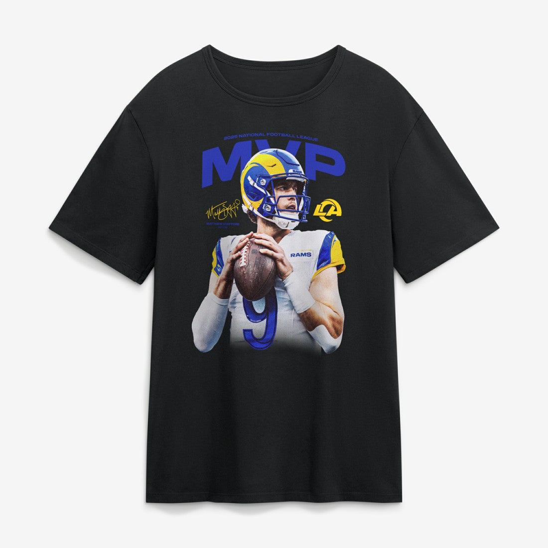 Matthew Stafford  2025 NFL MVP T-Shirt - Los Angeles Rams