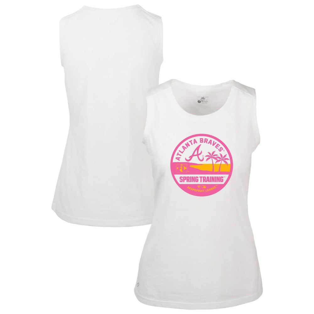 MLB Atlanta Braves Levelwear Women's Macy Spring Training Badge Bold Tank Top