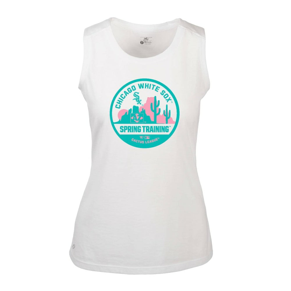 MLB Chicago White Sox Levelwear Women's Macy Spring Training Badge Bold Tank Top