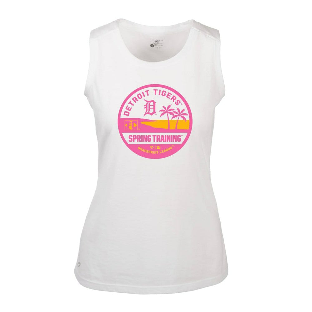 MLB Detroit Tigers Levelwear Women's Macy Spring Training Badge Bold Tank Top