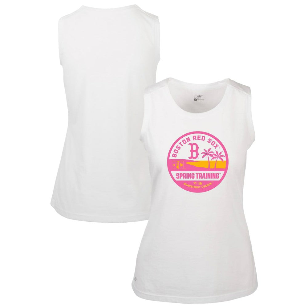 MLB Boston Red Sox Levelwear Women's Macy Spring Training Badge Bold Tank Top