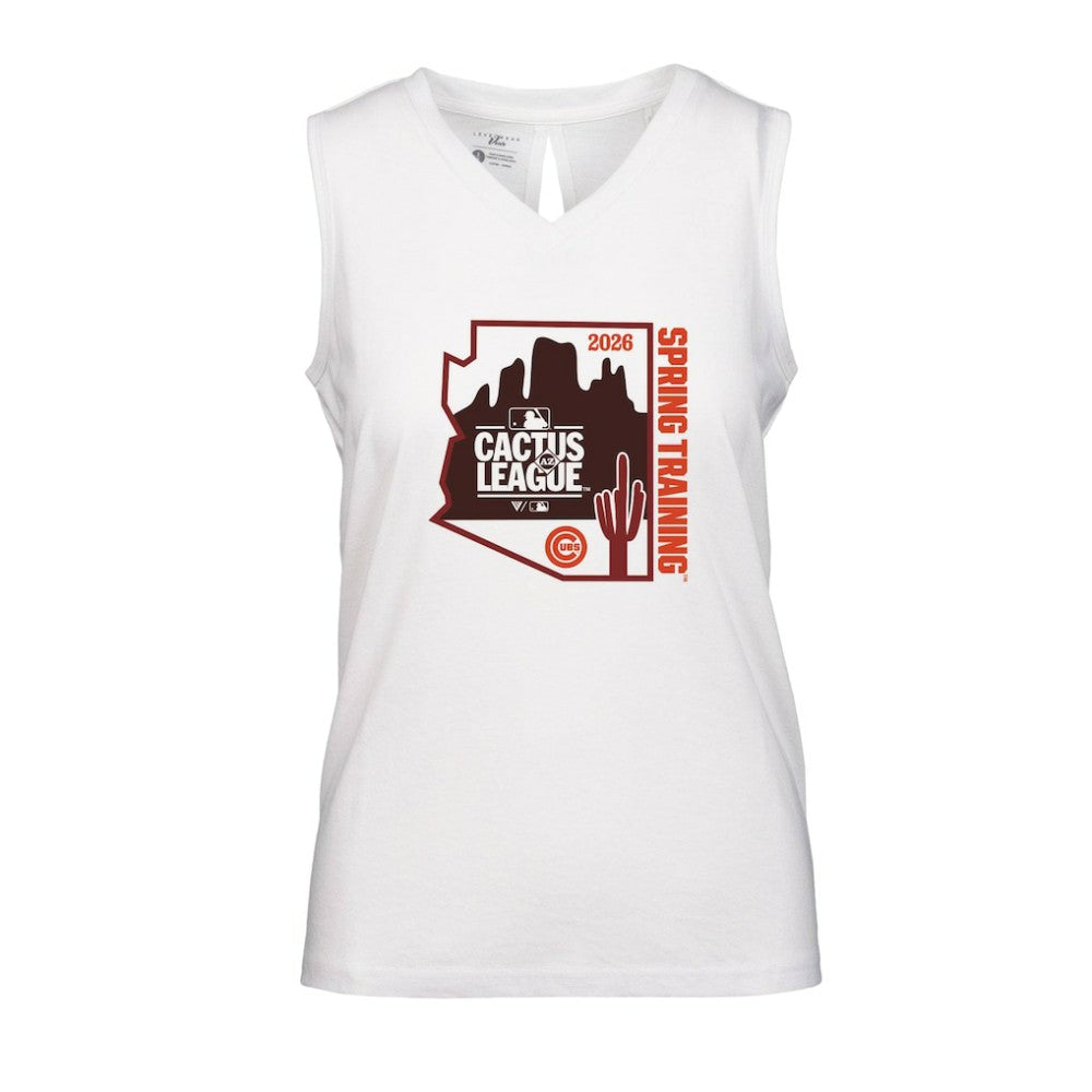 MLB Chicago Cubs Levelwear Women's 2026 Spring Training Paisley Ball Bold Tank
