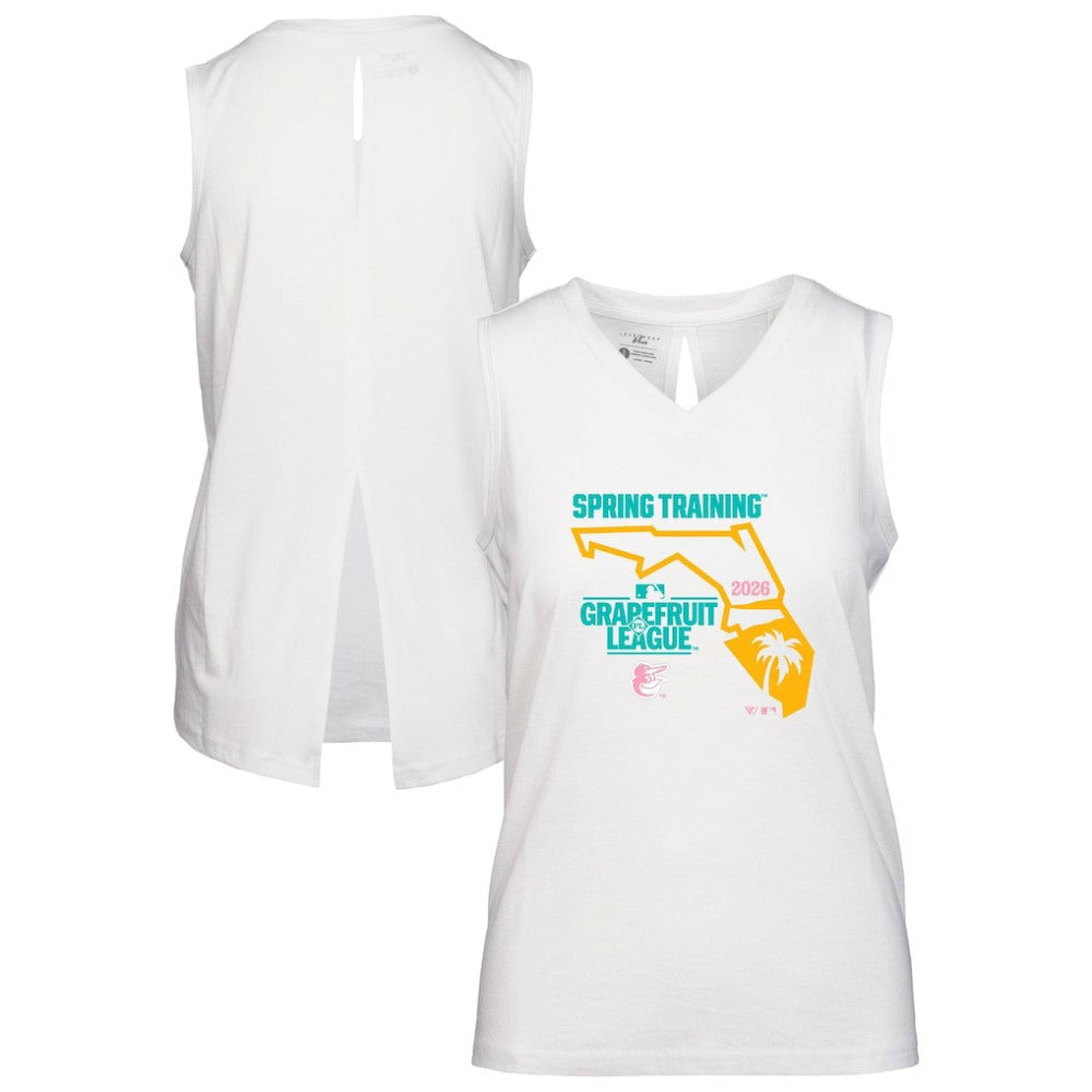 MLB Baltimore Orioles Levelwear Women's 2026 Spring Training Paisley Ball Bold Tank
