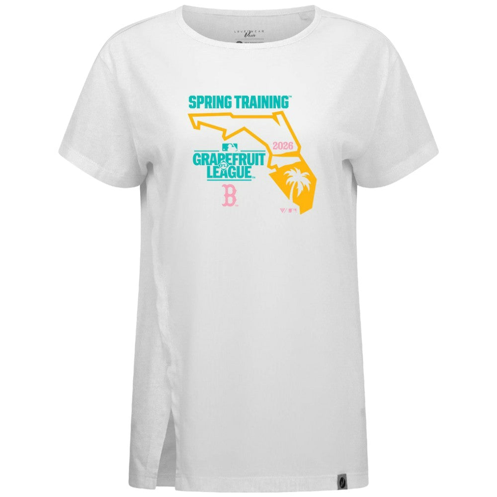MLB Boston Red Sox Levelwear Women's 2026 Spring Training Influx Ball Bold T-Shirt