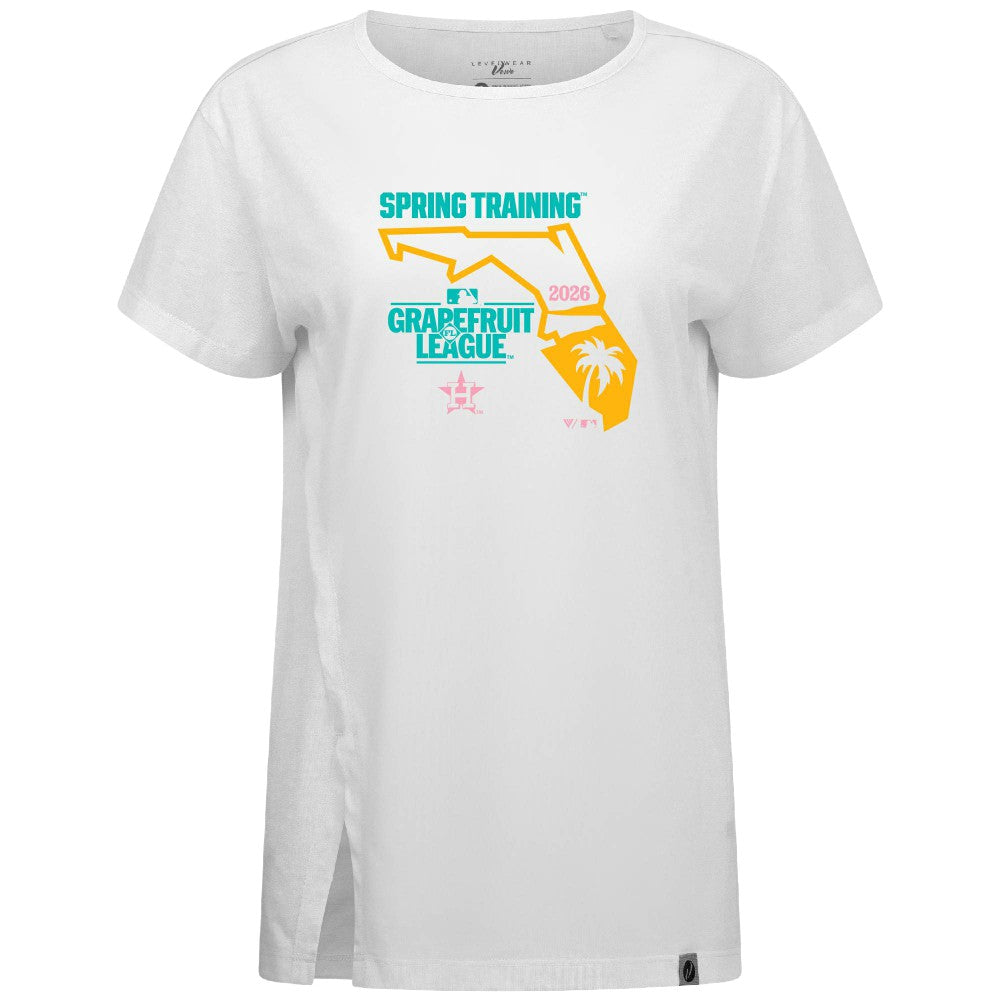 MLB Houston Astros Levelwear Women's 2026 Spring Training Influx Ball Bold T-Shirt
