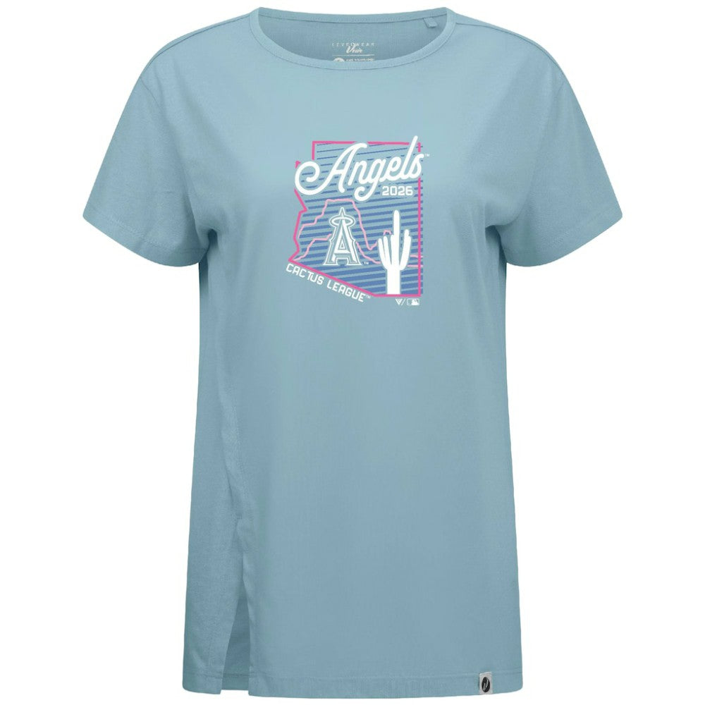 MLB Los Angeles Angels Levelwear Women's Influx Spring Training Sunrise Bold T-Shirt