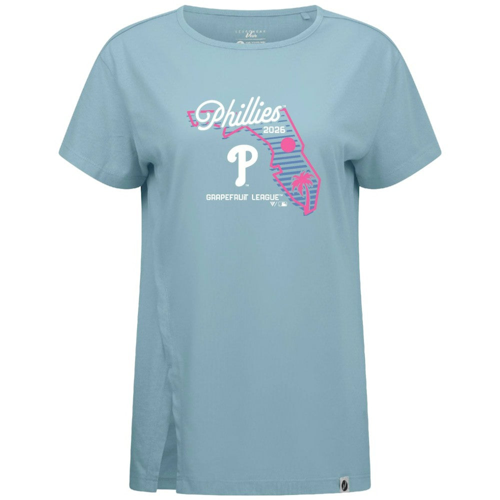 MLB Philadelphia Phillies Levelwear Women's Influx Spring Training Sunrise Bold T-Shirt
