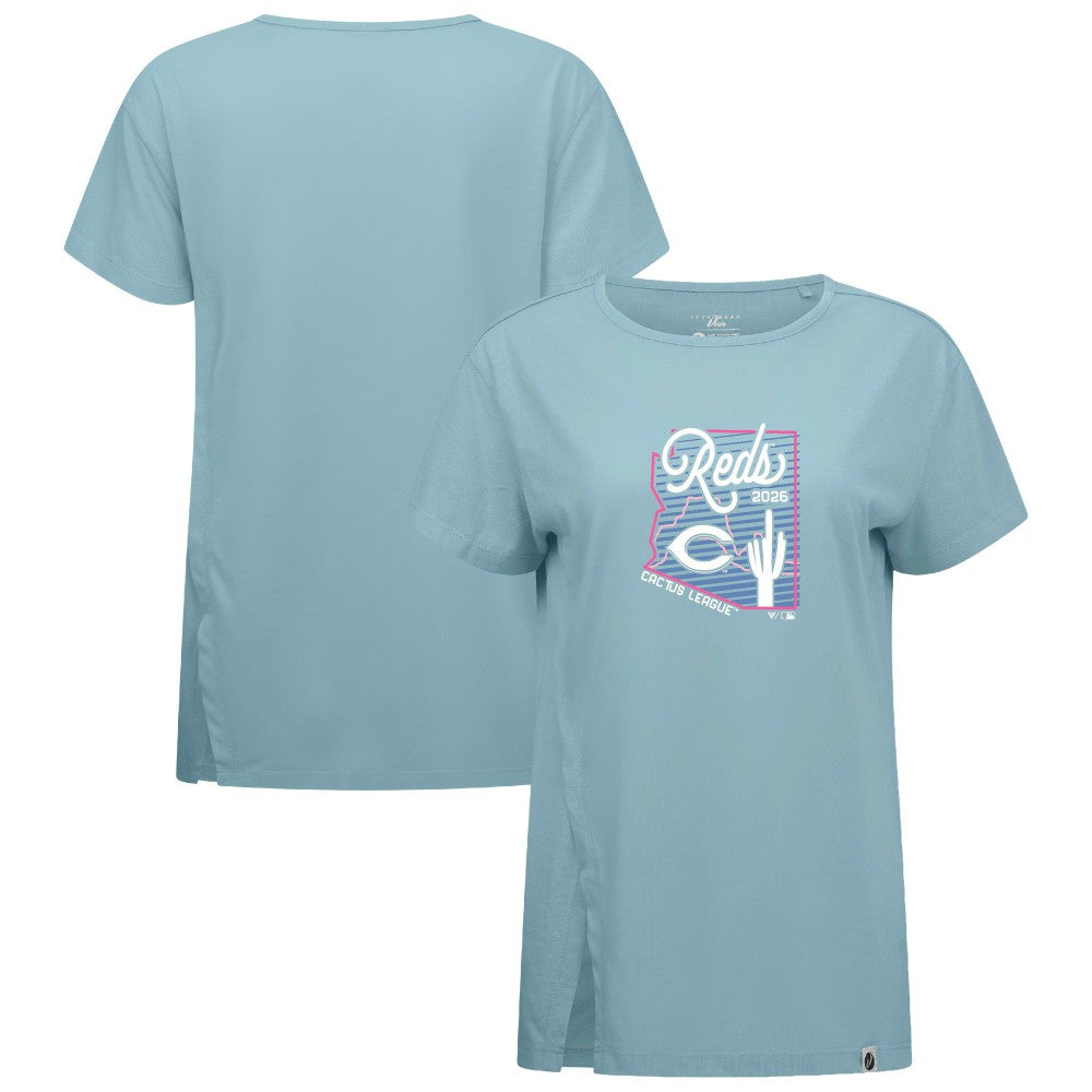 MLB Cincinnati Reds Levelwear Women's Influx Spring Training Sunrise Bold T-Shirt