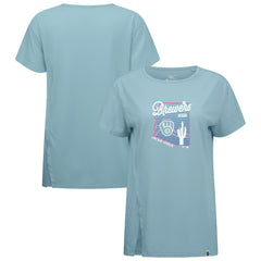 MLB Milwaukee Brewers Levelwear Women's Influx Spring Training Sunrise Bold T-Shirt