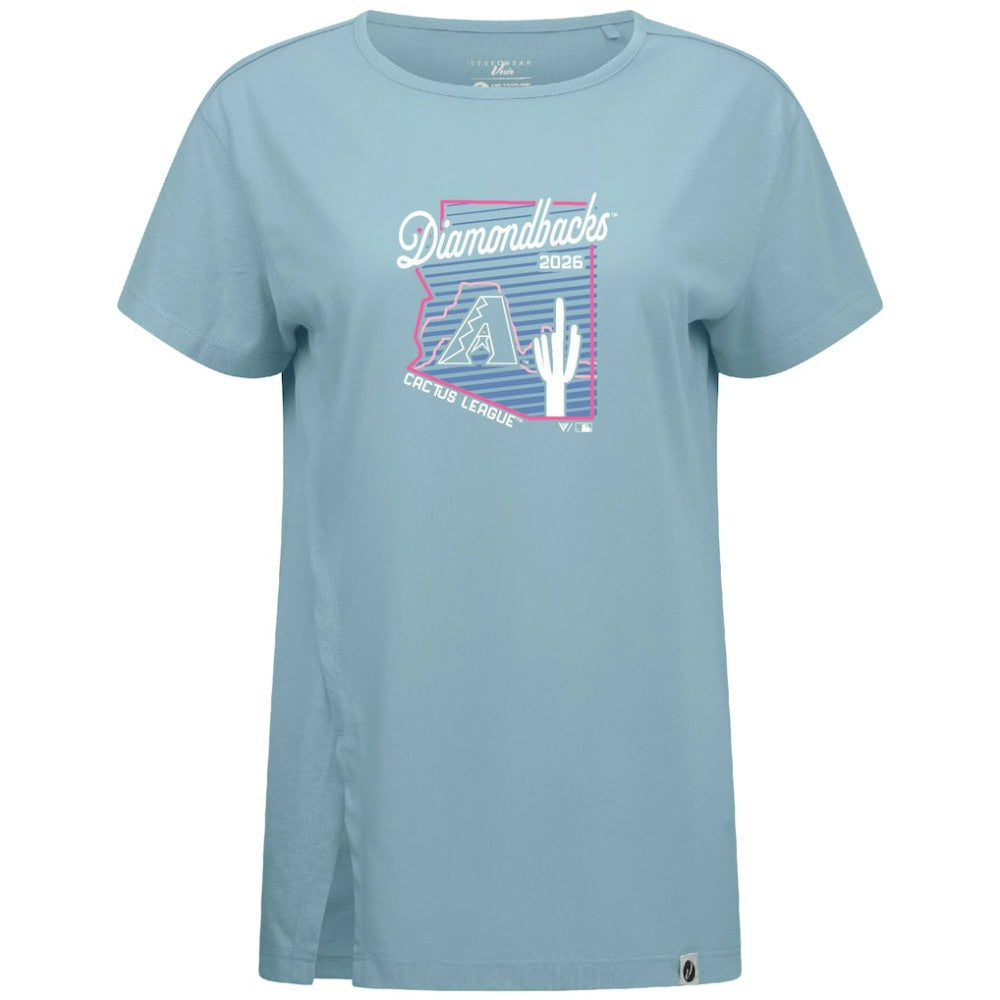 MLB Arizona Diamondbacks Levelwear Women's Influx Spring Training Sunrise Bold T-Shirt