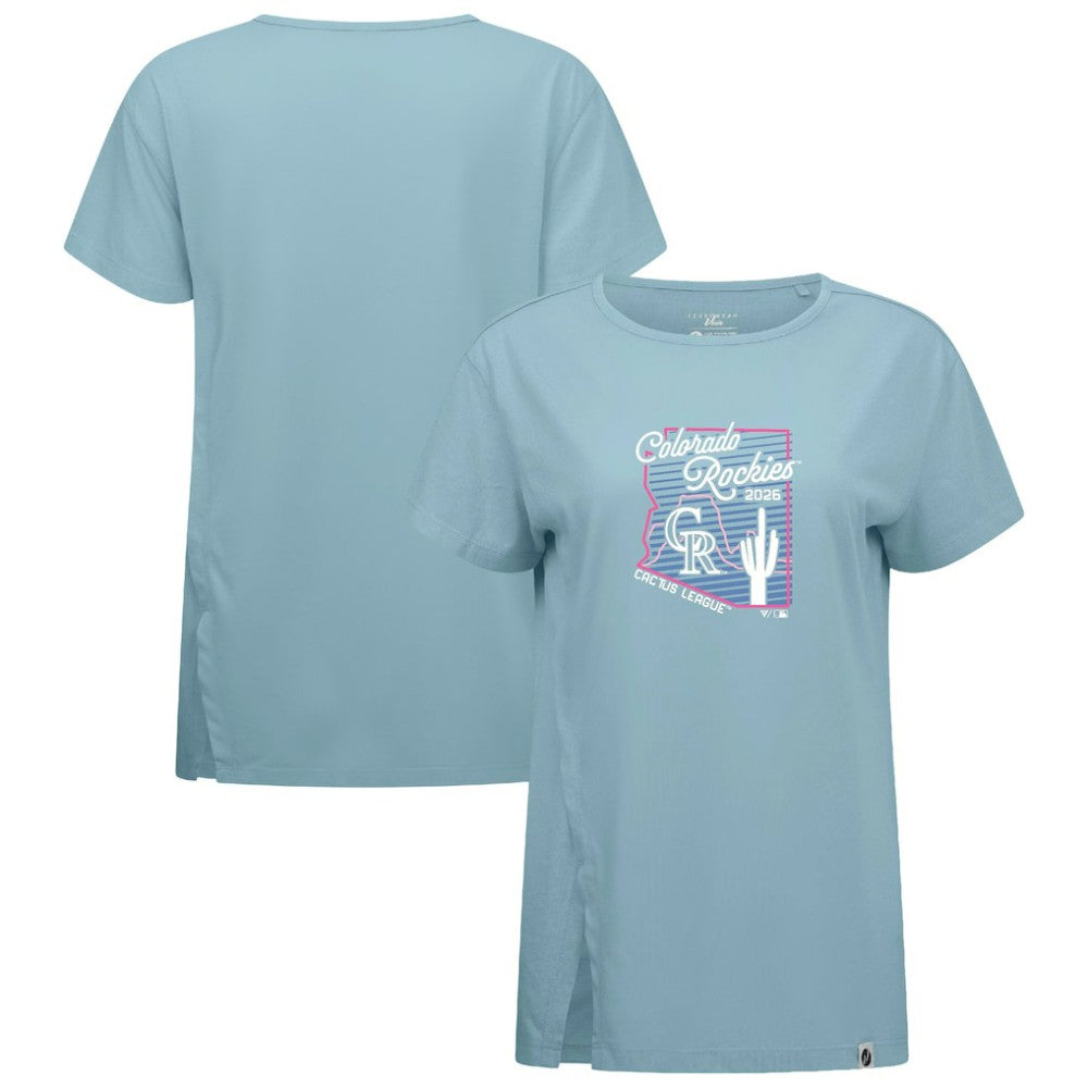 MLB Colorado Rockies Levelwear Women's Influx Spring Training Sunrise Bold T-Shirt