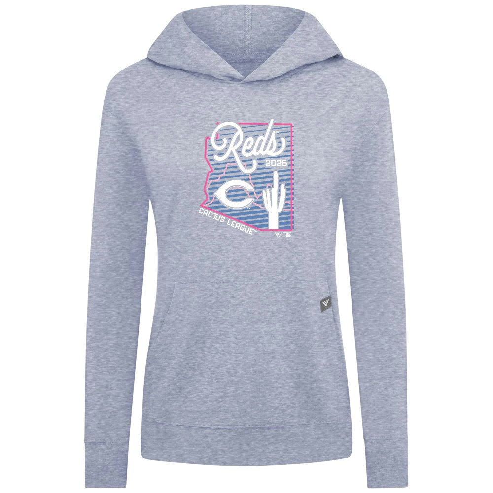 MLB Cincinnati Reds Levelwear Women's Relay Spring Training Sunrise Bold Hoodie