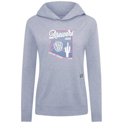 MLB Milwaukee Brewers Levelwear Women's Relay Spring Training Sunrise Bold Hoodie