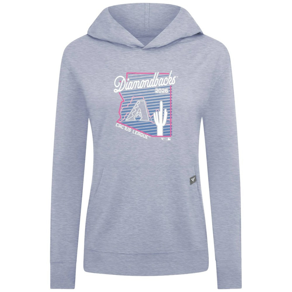 MLB Arizona Diamondbacks Levelwear Women's Relay Spring Training Sunrise Bold Hoodie