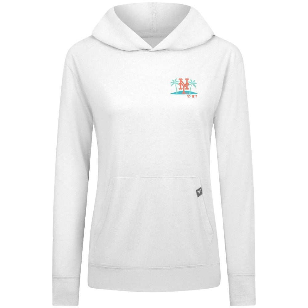 MLB New York Mets Levelwear Women's Relay Spring Break Panoramic Bold Hoodie
