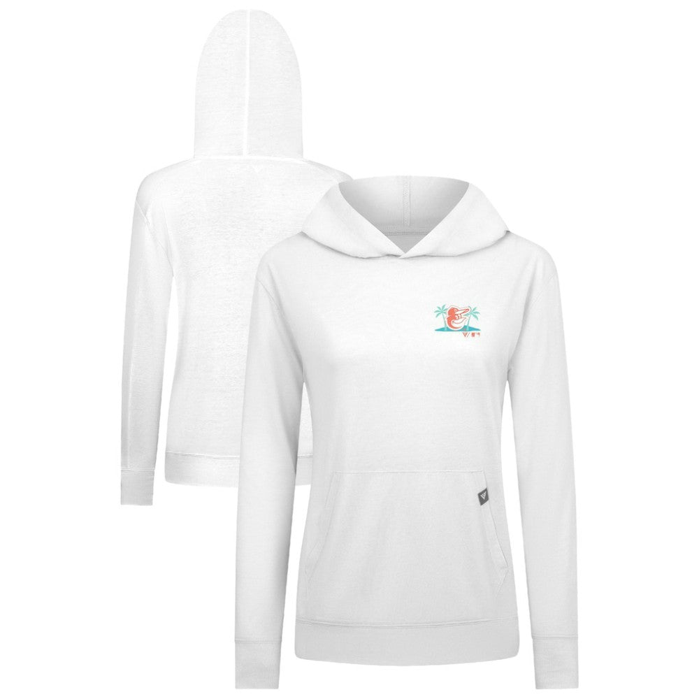 MLB Baltimore Orioles Levelwear Women's Relay Spring Break Panoramic Bold Hoodie