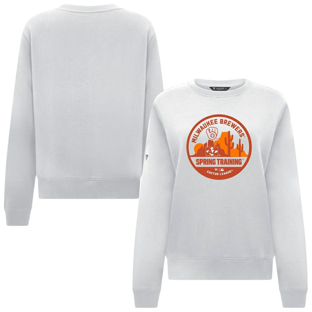MLB Milwaukee Brewers Levelwear Women's Yvette Spring Training Badge Bold Sweatshirt