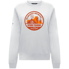 MLB Milwaukee Brewers Levelwear Women's Yvette Spring Training Badge Bold Sweatshirt