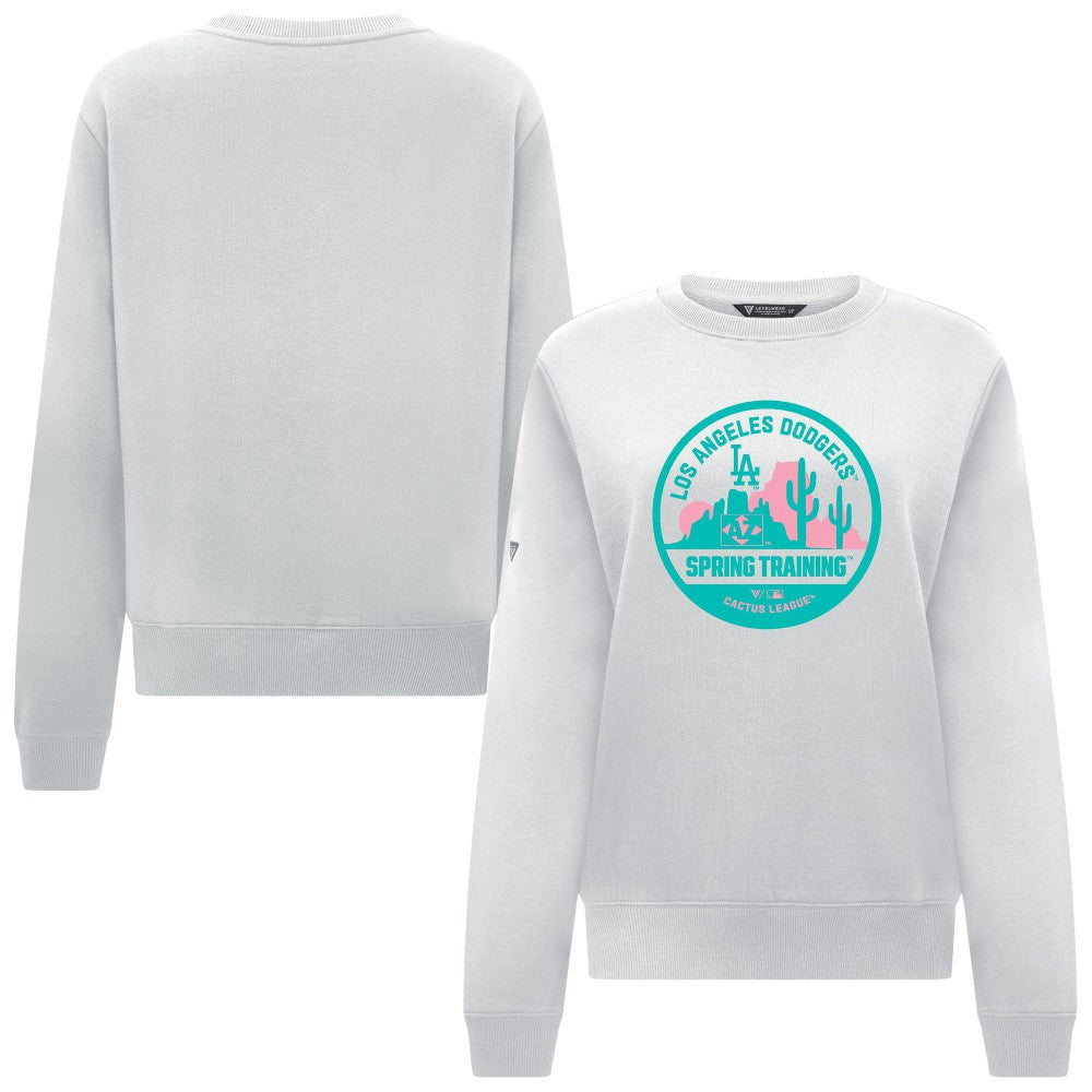 MLB Los Angeles Dodgers Levelwear Women's Yvette Spring Training Badge Bold Sweatshirt