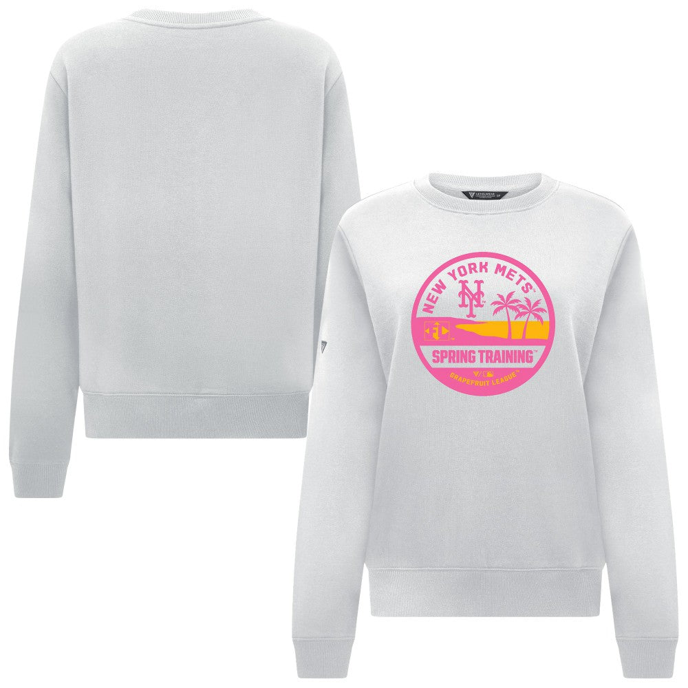 MLB New York Mets Levelwear Women's Yvette Spring Training Badge Bold Sweatshirt