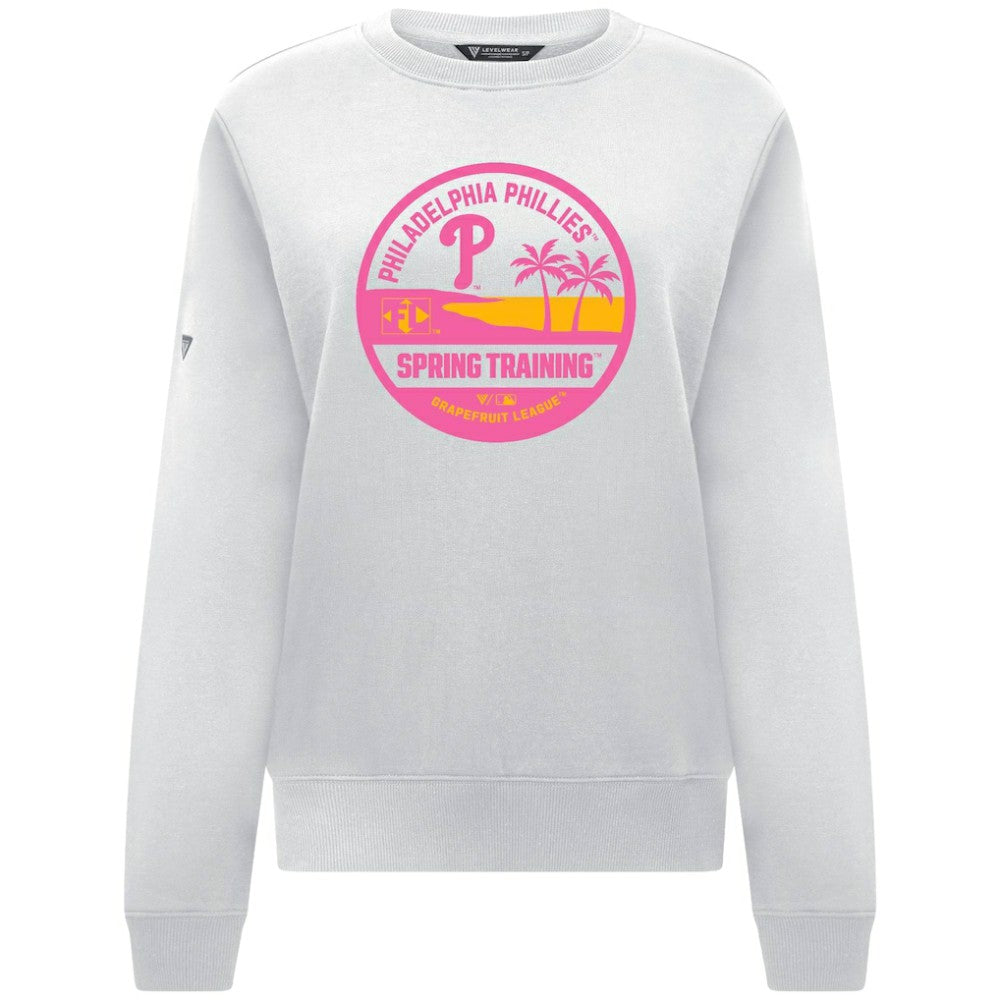 MLB Philadelphia Phillies Levelwear Women's Yvette Spring Training Badge Bold Sweatshirt