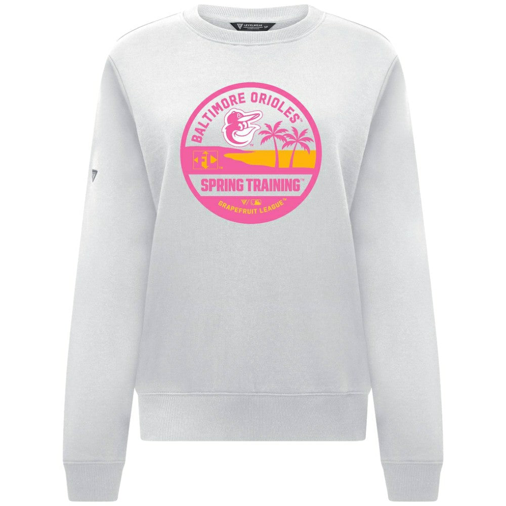 MLB Baltimore Orioles Levelwear Women's Yvette Spring Training Badge Bold Sweatshirt