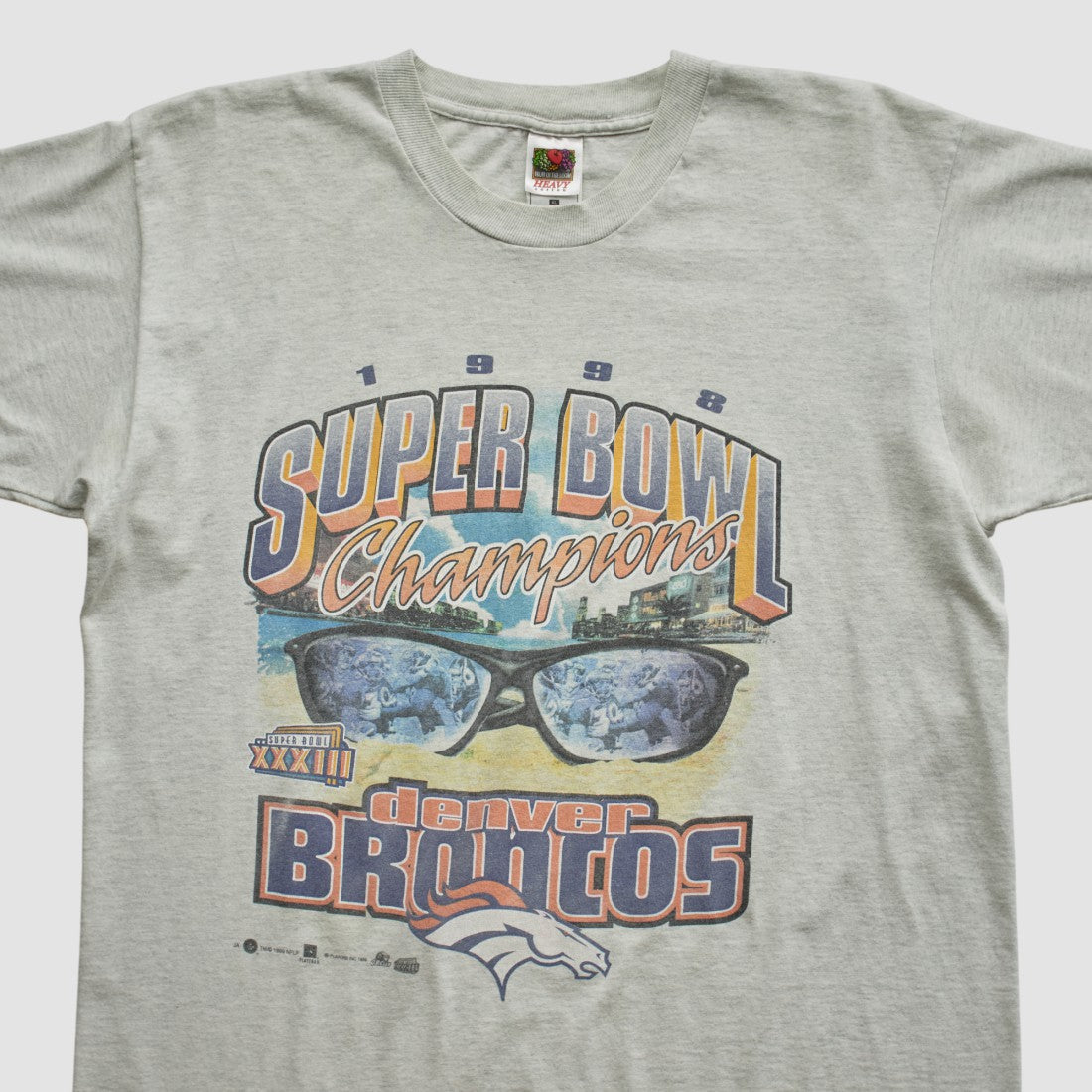 Super Bowl XXXIII Fruit of The Loom 1998 T-shirt - Denver Broncos