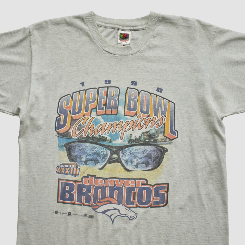 Super Bowl XXXIII Fruit of The Loom 1998 T-shirt - Denver Broncos