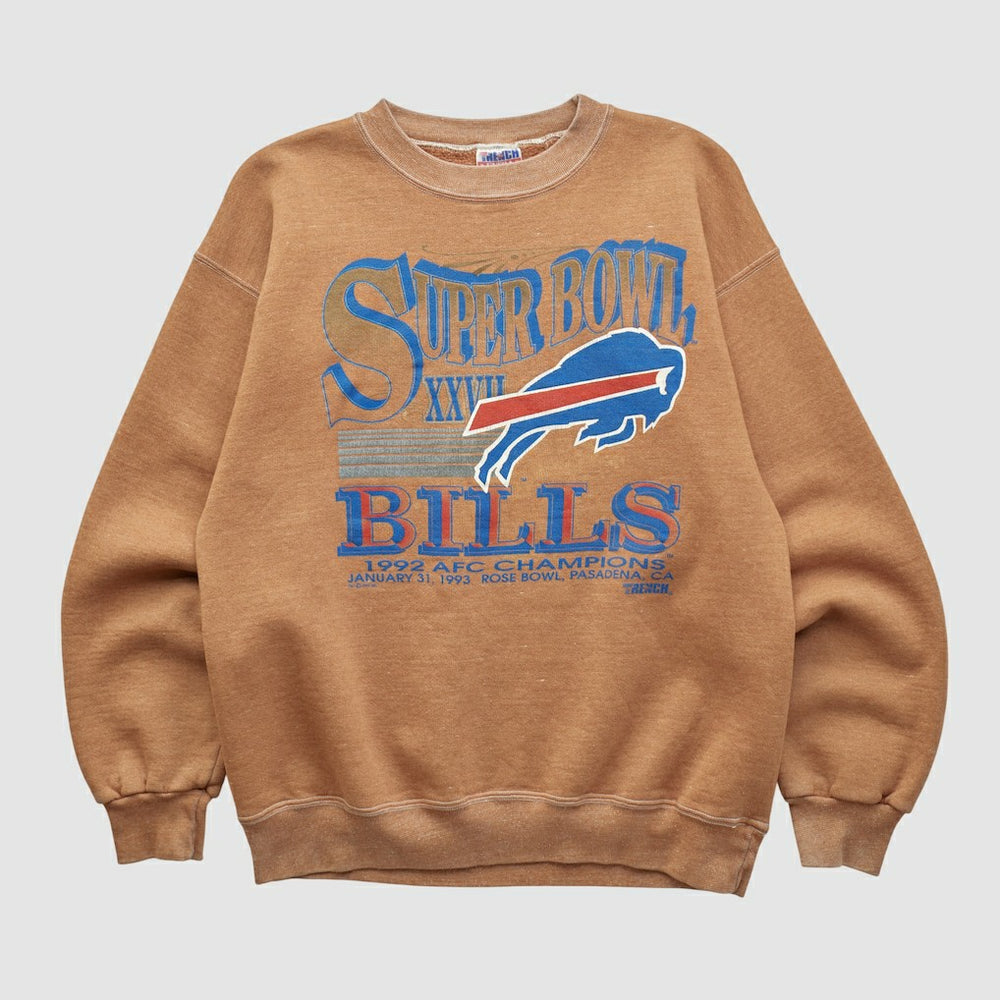 Super Bowl XXVII Trench 1992 Pullover Sweatshirt - Buffalo Bills