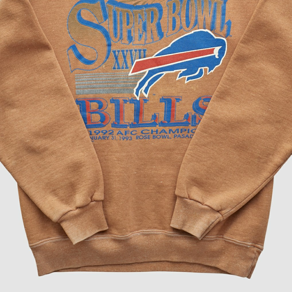 Super Bowl XXVII Trench 1992 Pullover Sweatshirt - Buffalo Bills