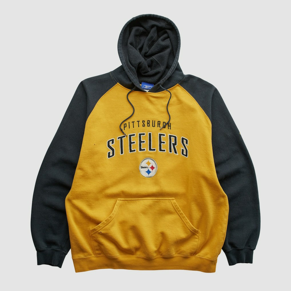 Reebok 2000s Hooded Pullover Sweatshirt - Pittsburgh Steelers