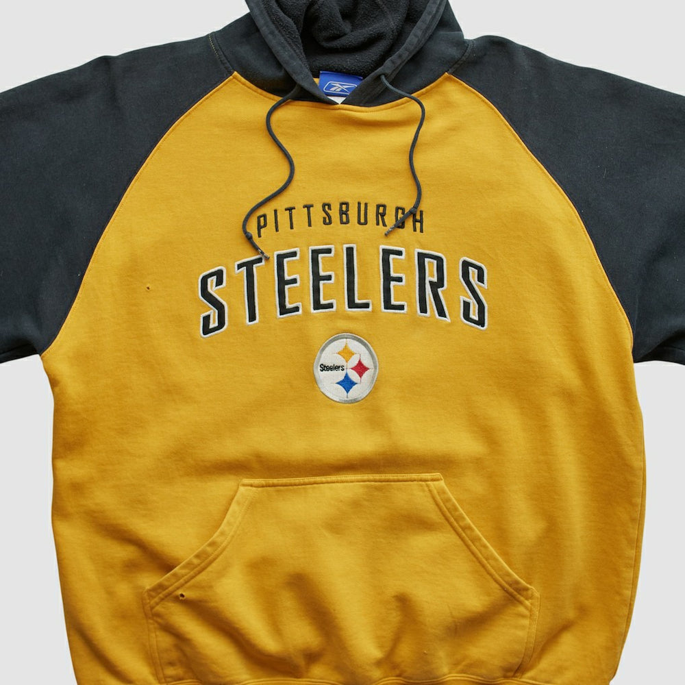 Reebok 2000s Hooded Pullover Sweatshirt - Pittsburgh Steelers