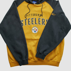 Reebok 2000s Hooded Pullover Sweatshirt - Pittsburgh Steelers
