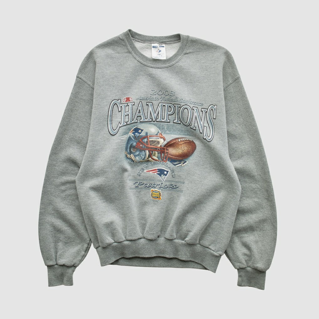 American Football Conference Jerzees 2003 Pullover Sweatshirt - New England Patriots