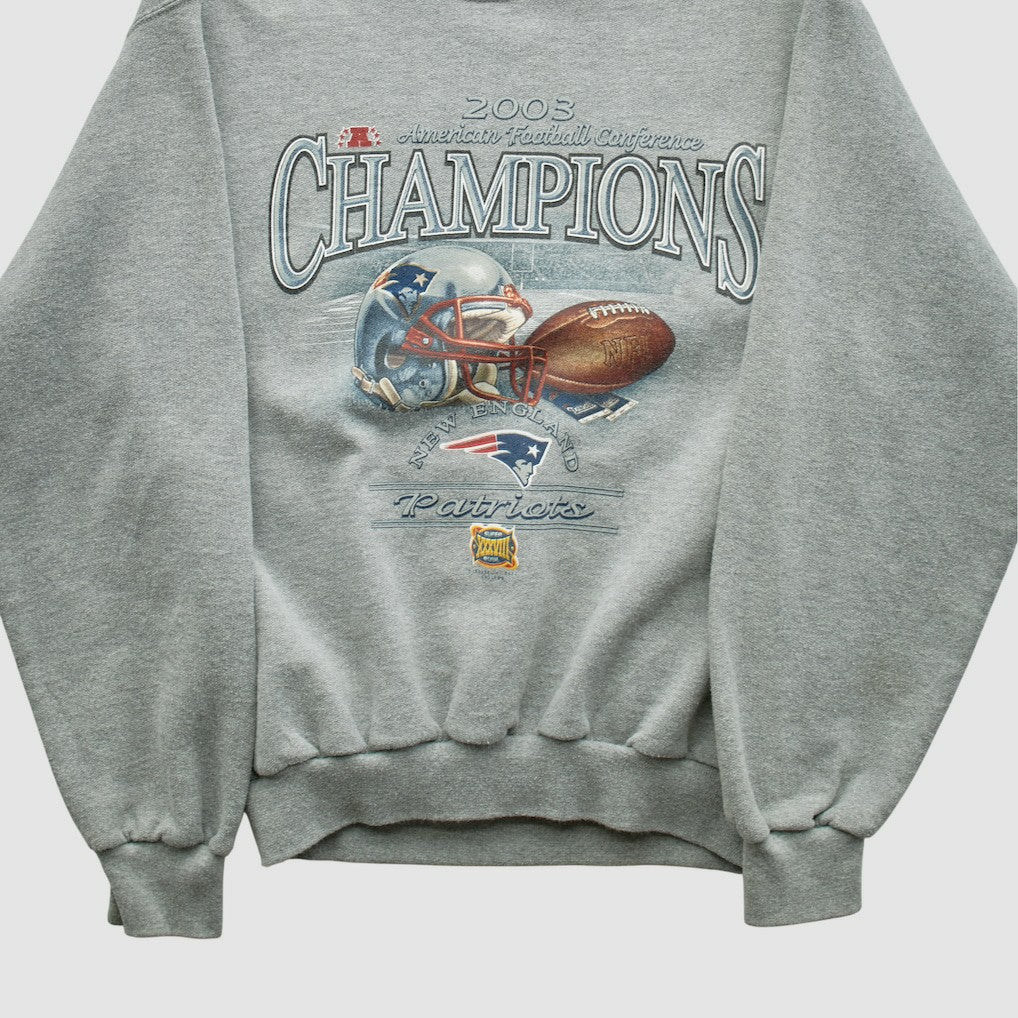 American Football Conference Jerzees 2003 Pullover Sweatshirt - New England Patriots
