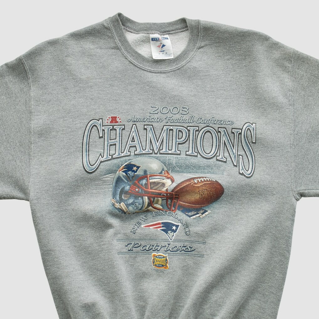 American Football Conference Jerzees 2003 Pullover Sweatshirt - New England Patriots