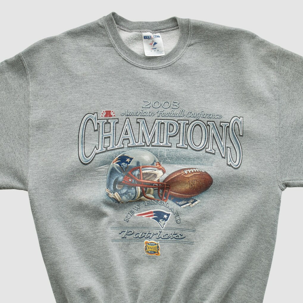 American Football Conference Jerzees 2003 Pullover Sweatshirt - New England Patriots