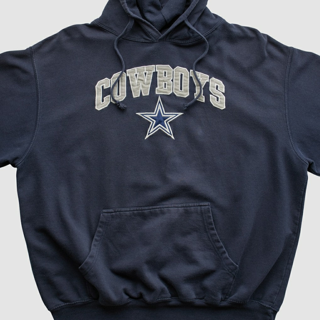Cowboys Authentic Apparel 2010s Hooded Pullover Sweatshirt - Dallas Cowboys