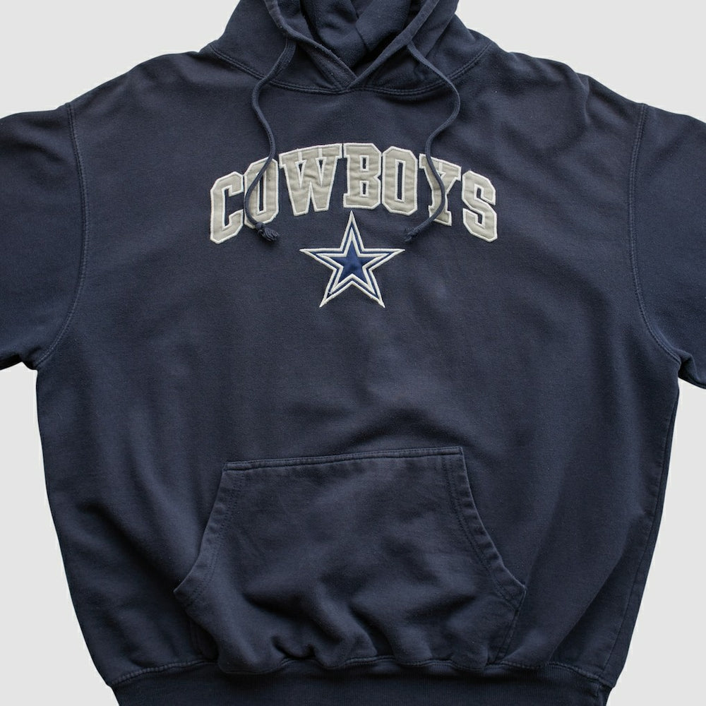 Cowboys Authentic Apparel 2010s Hooded Pullover Sweatshirt - Dallas Cowboys