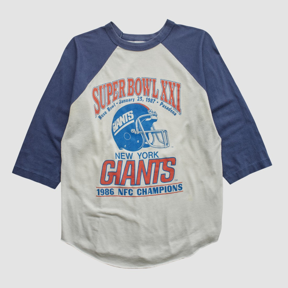 Super Bowl XXI Trench 1986 T-shirt - New York Giants